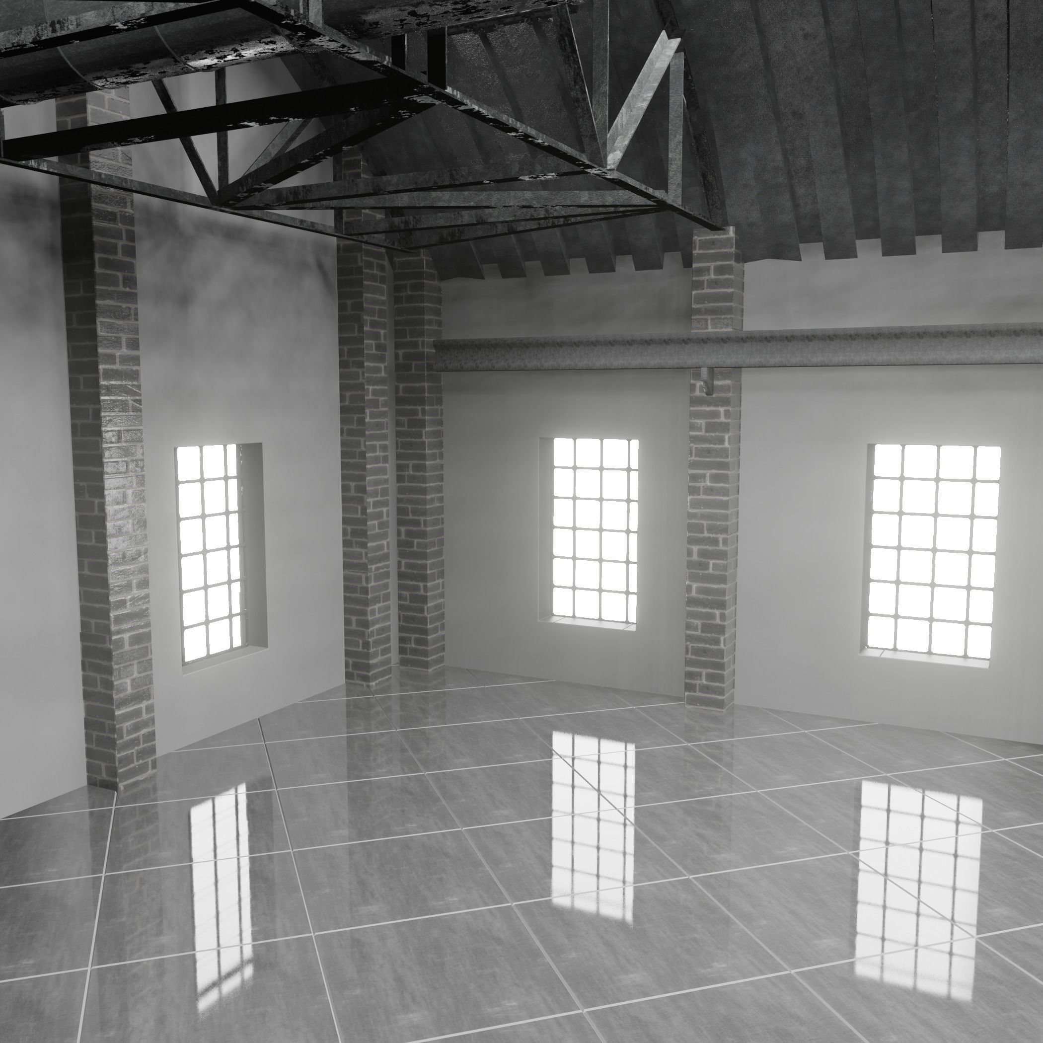 Loft Interior 3D model_3