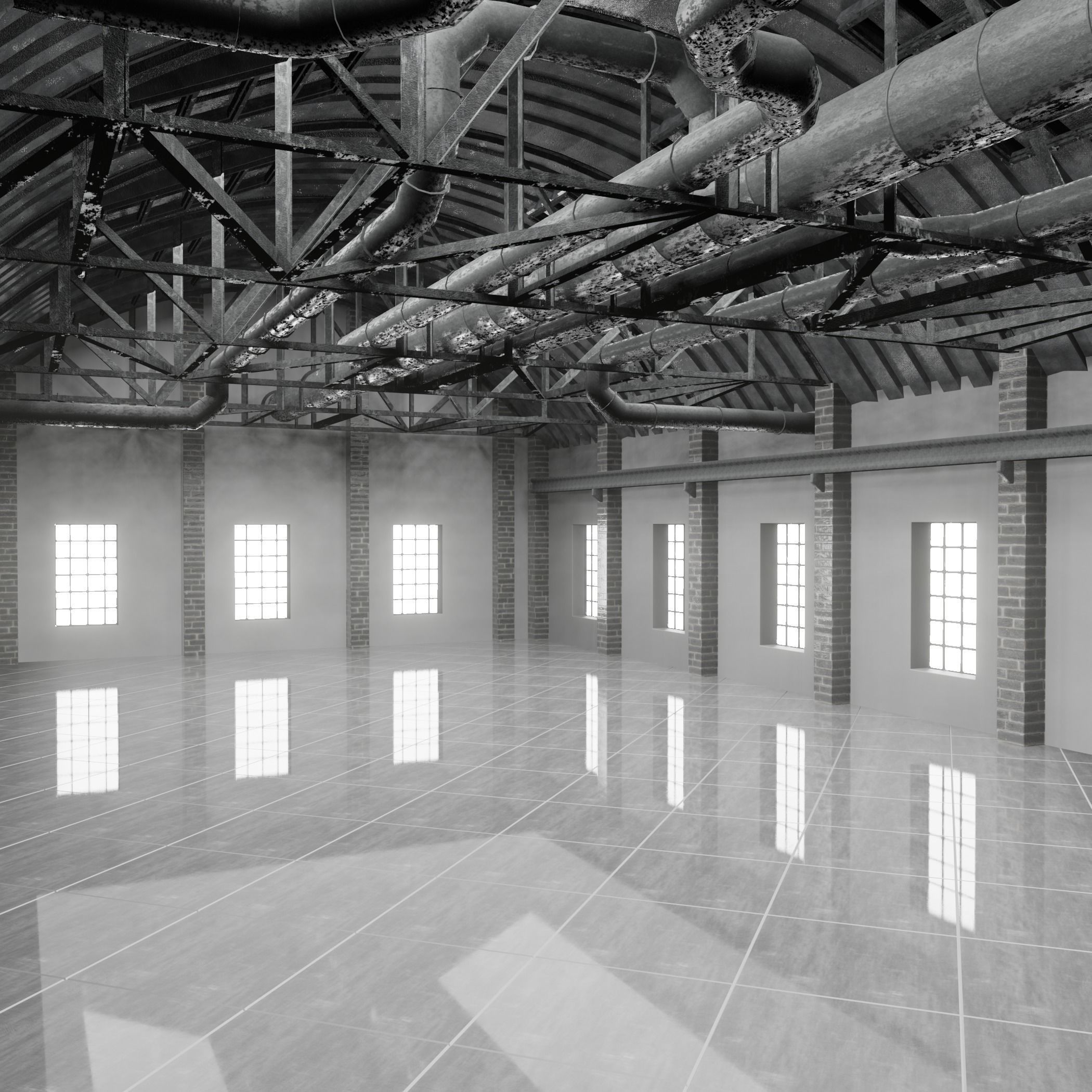 Loft Interior 3D model_1