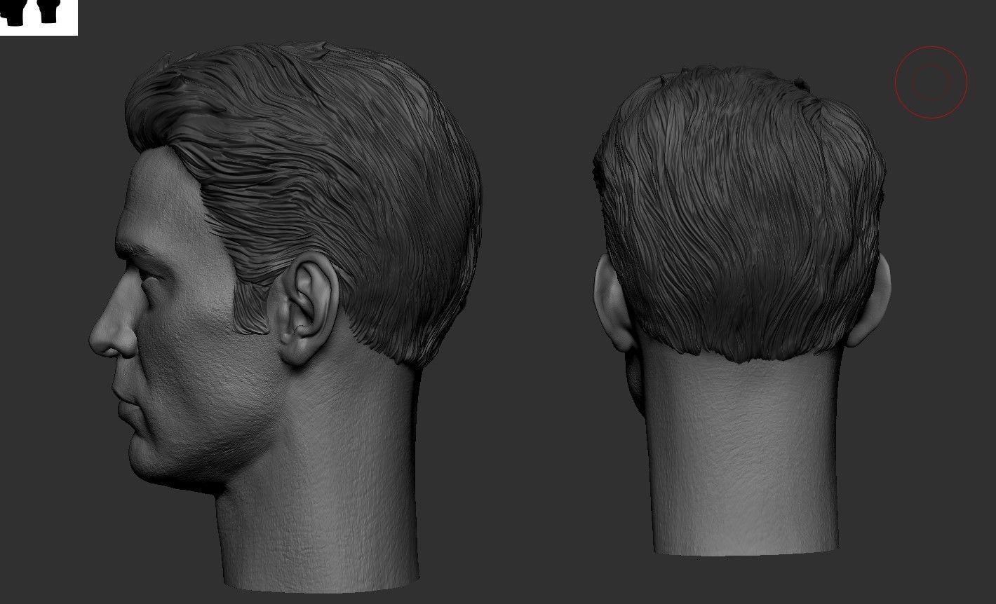 Captain America- Chris Evans Head 3D print model_3