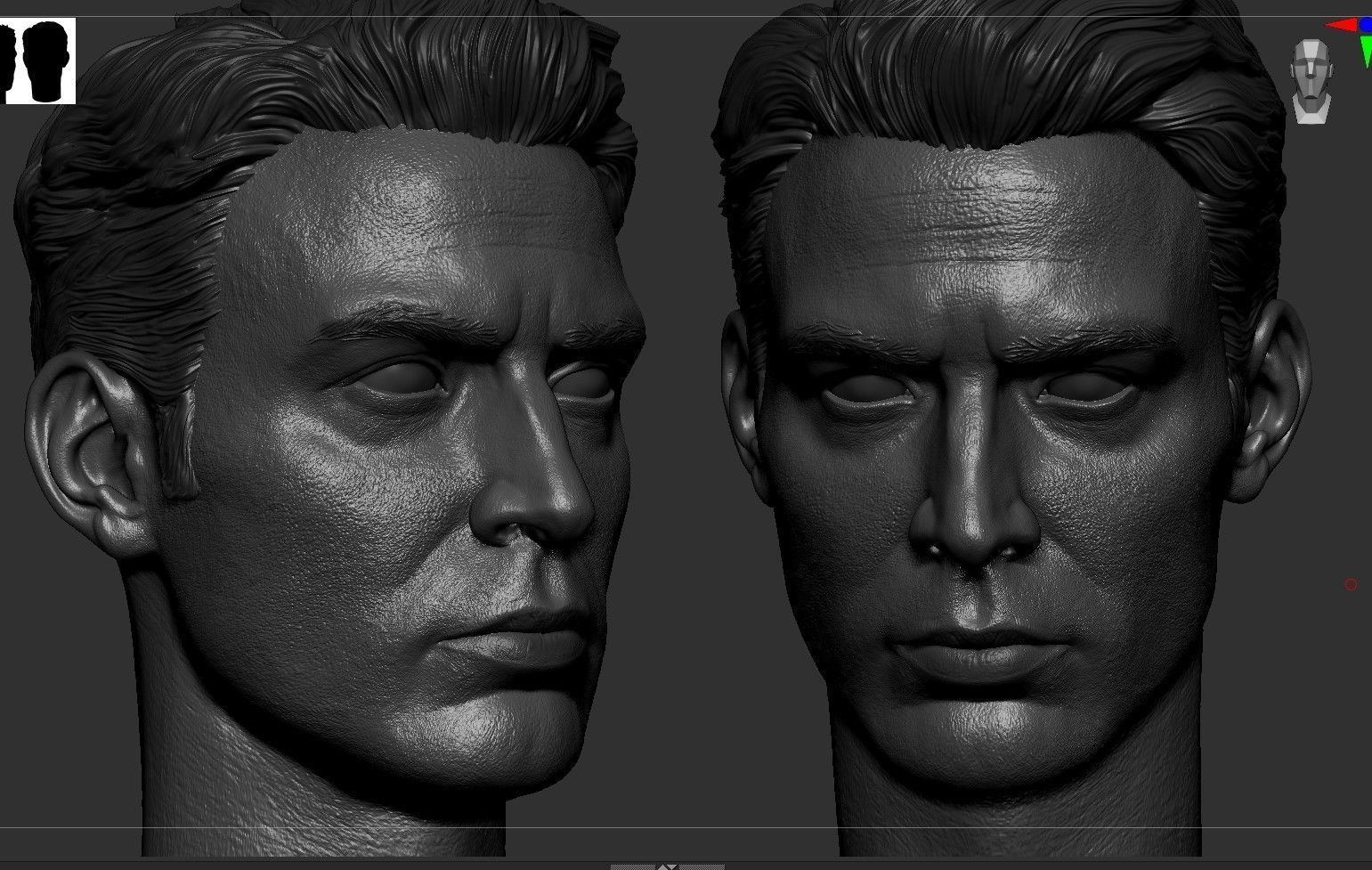 Captain America- Chris Evans Head 3D print model_7