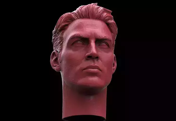 Captain America- Chris Evans Head 3D print model