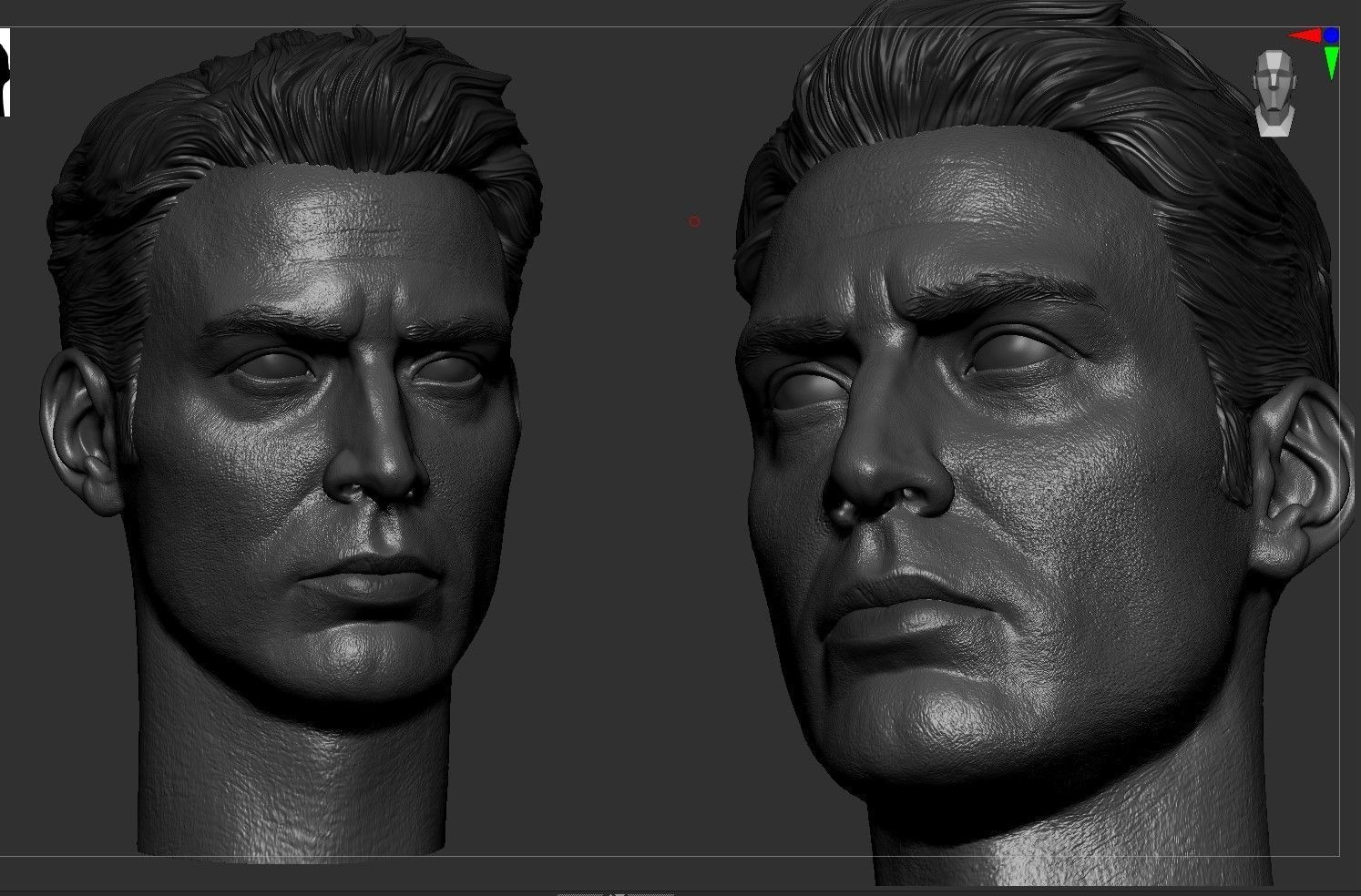 Captain America- Chris Evans Head 3D print model_6