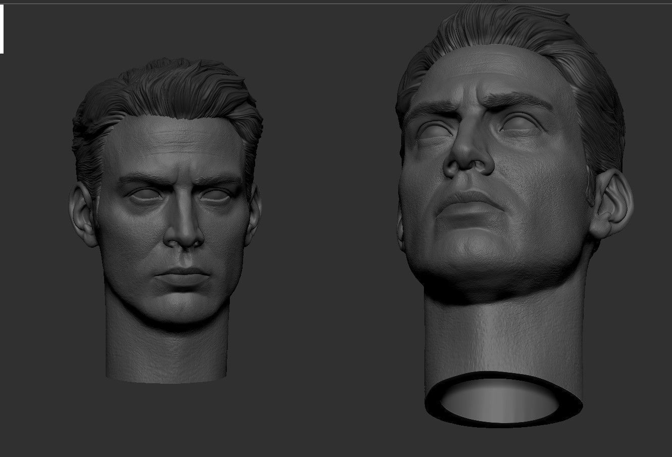 Captain America- Chris Evans Head 3D print model_8