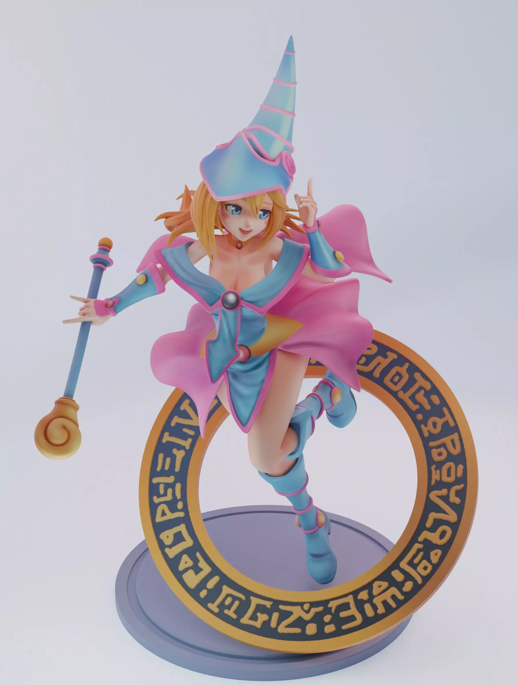 dark magician girl 3D print model_0