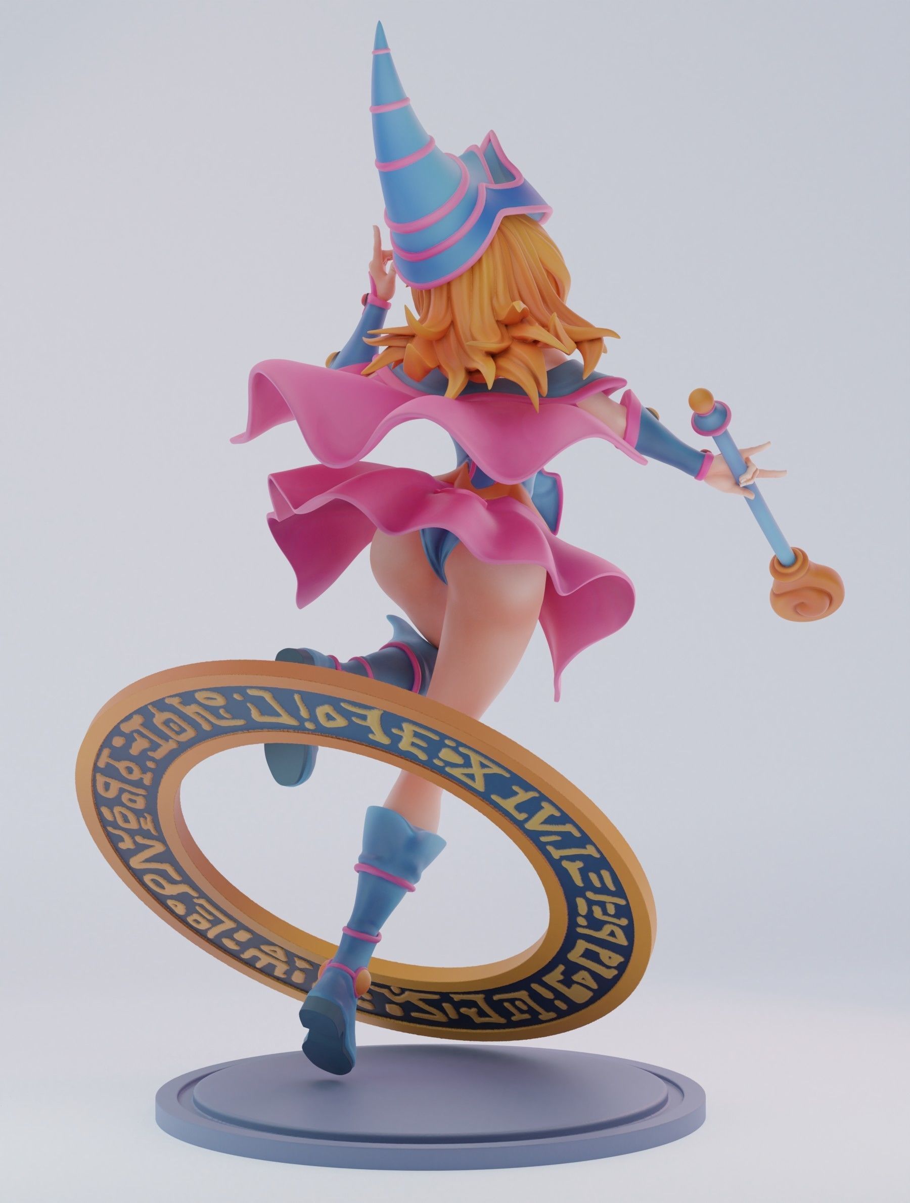 dark magician girl 3D print model_3