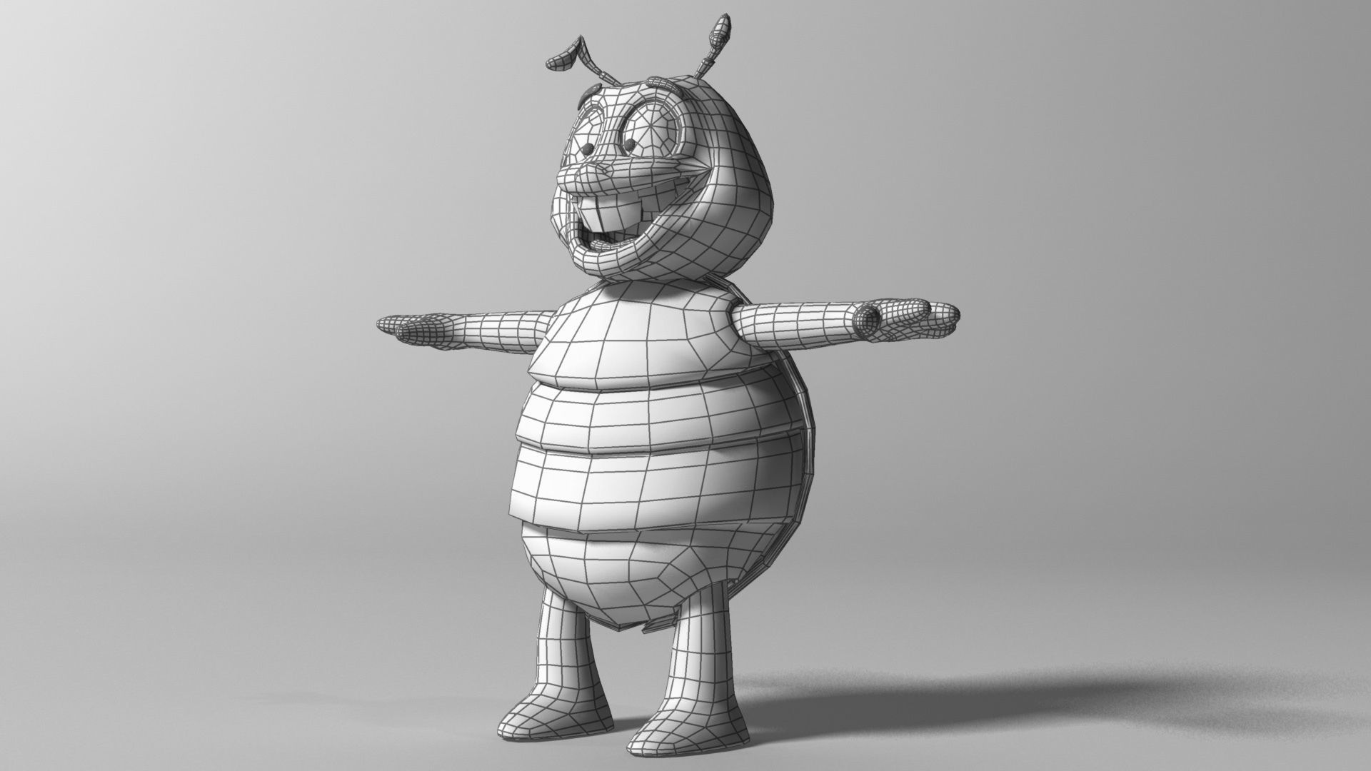 Cartoon Ladybug RIGGED Low-poly 3D model_6