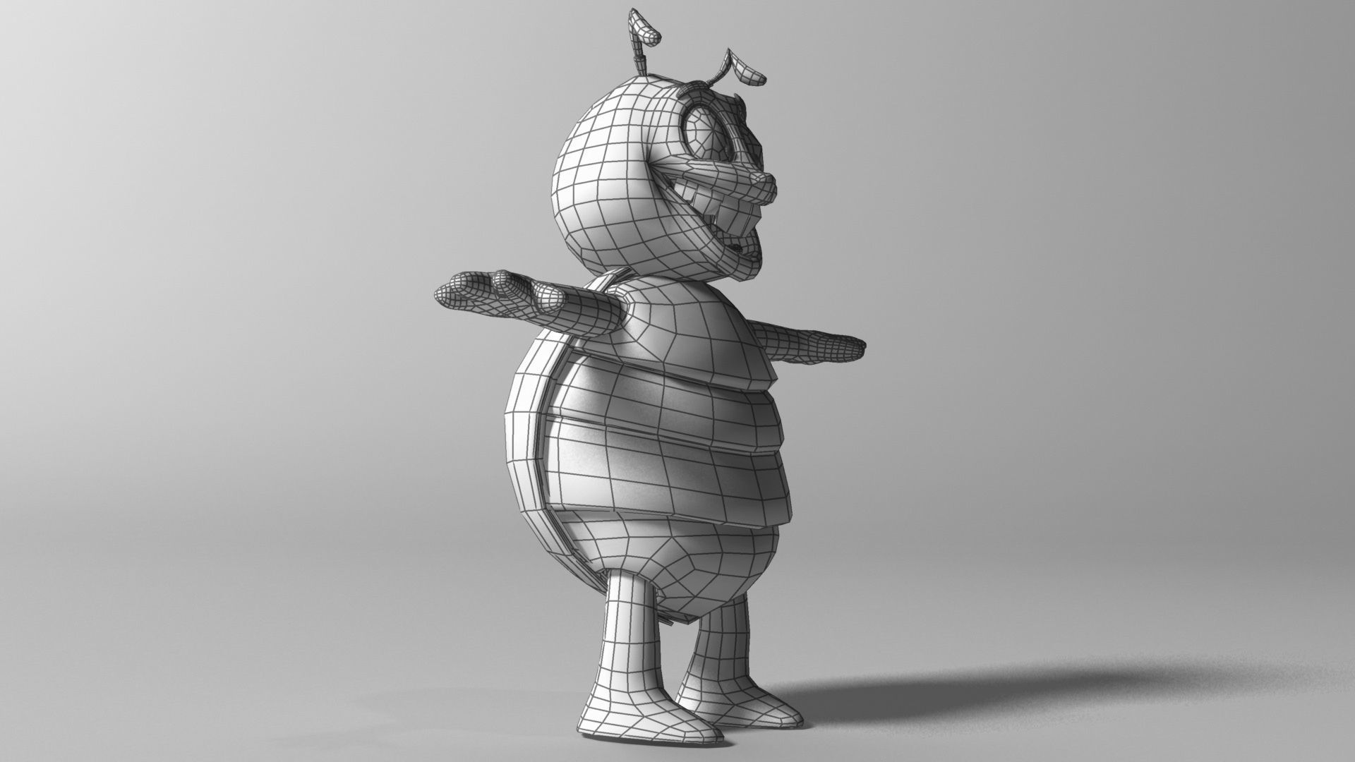 Cartoon Ladybug RIGGED Low-poly 3D model_7