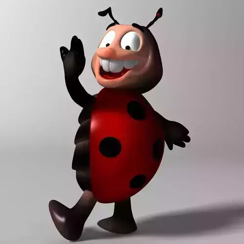 Cartoon Ladybug RIGGED