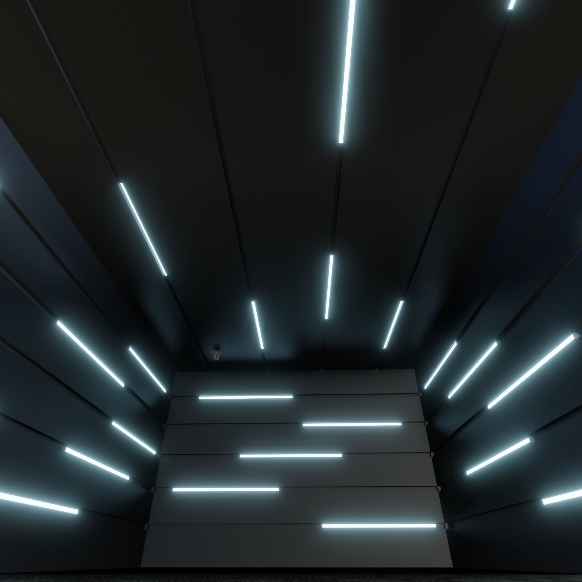 Car studio interior 3D model_2