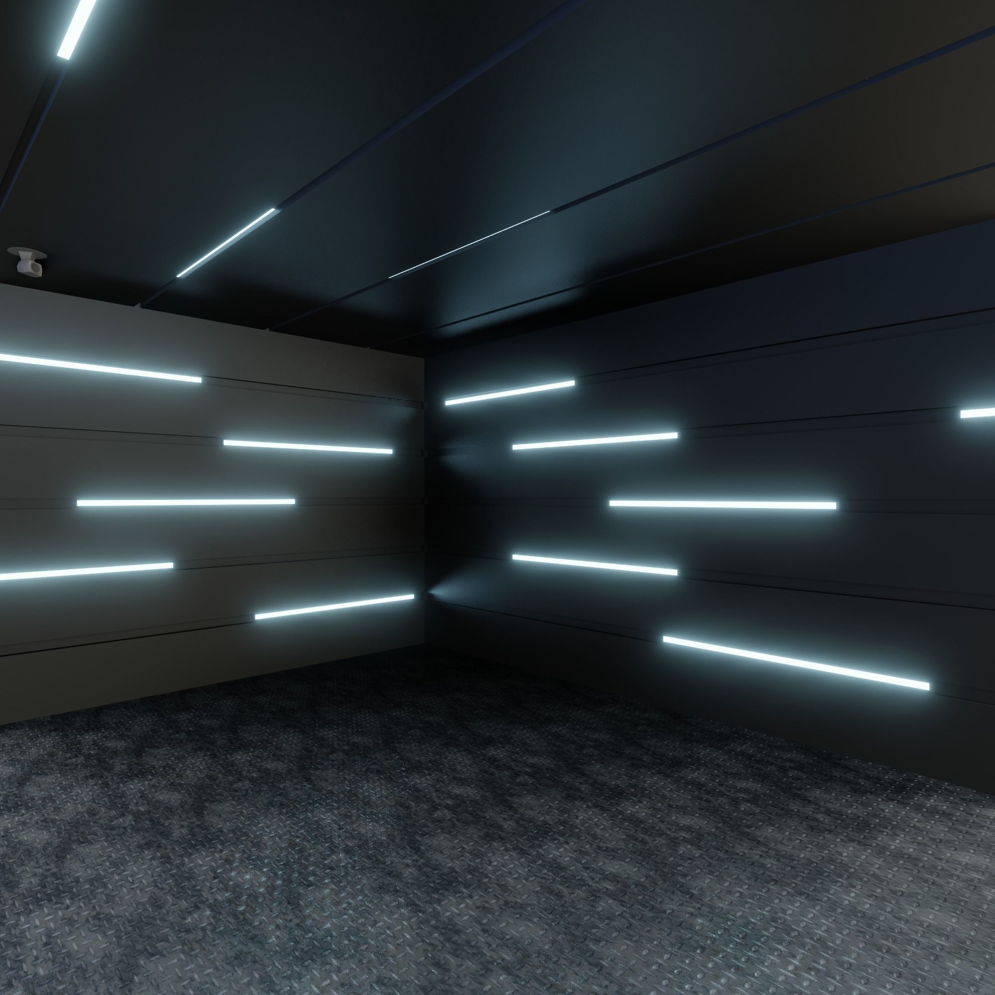 Car studio interior 3D model_5