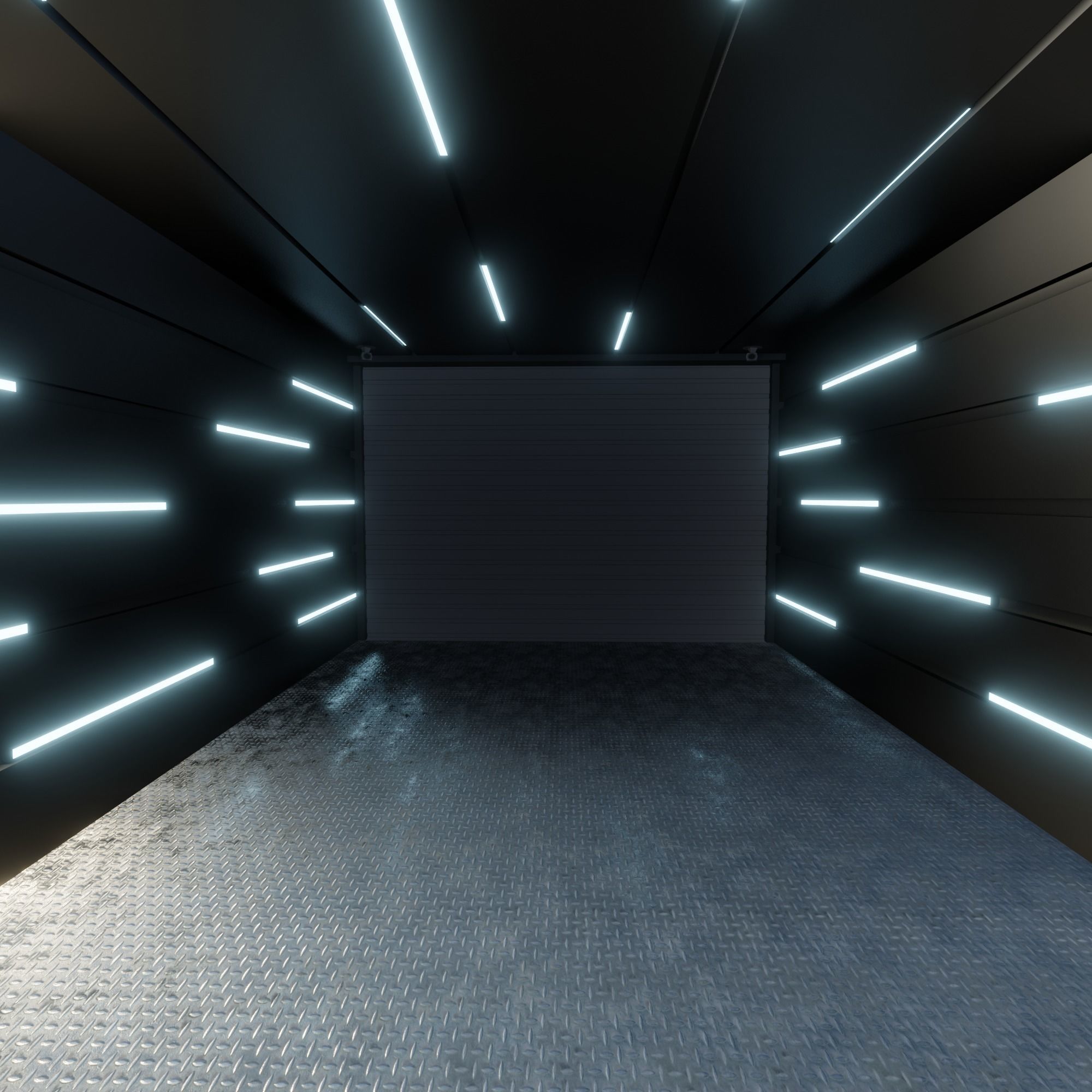 Car studio interior 3D model_1