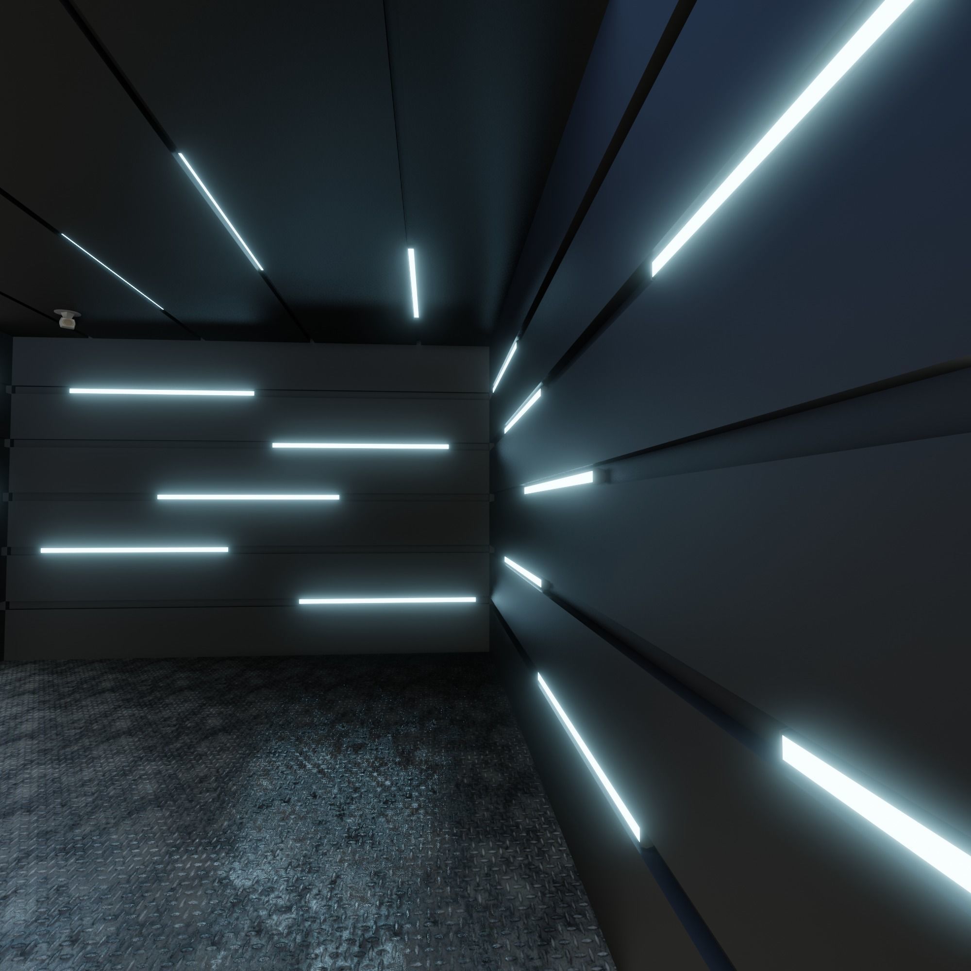 Car studio interior 3D model_3