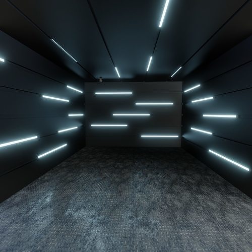 Car studio interior 3D model