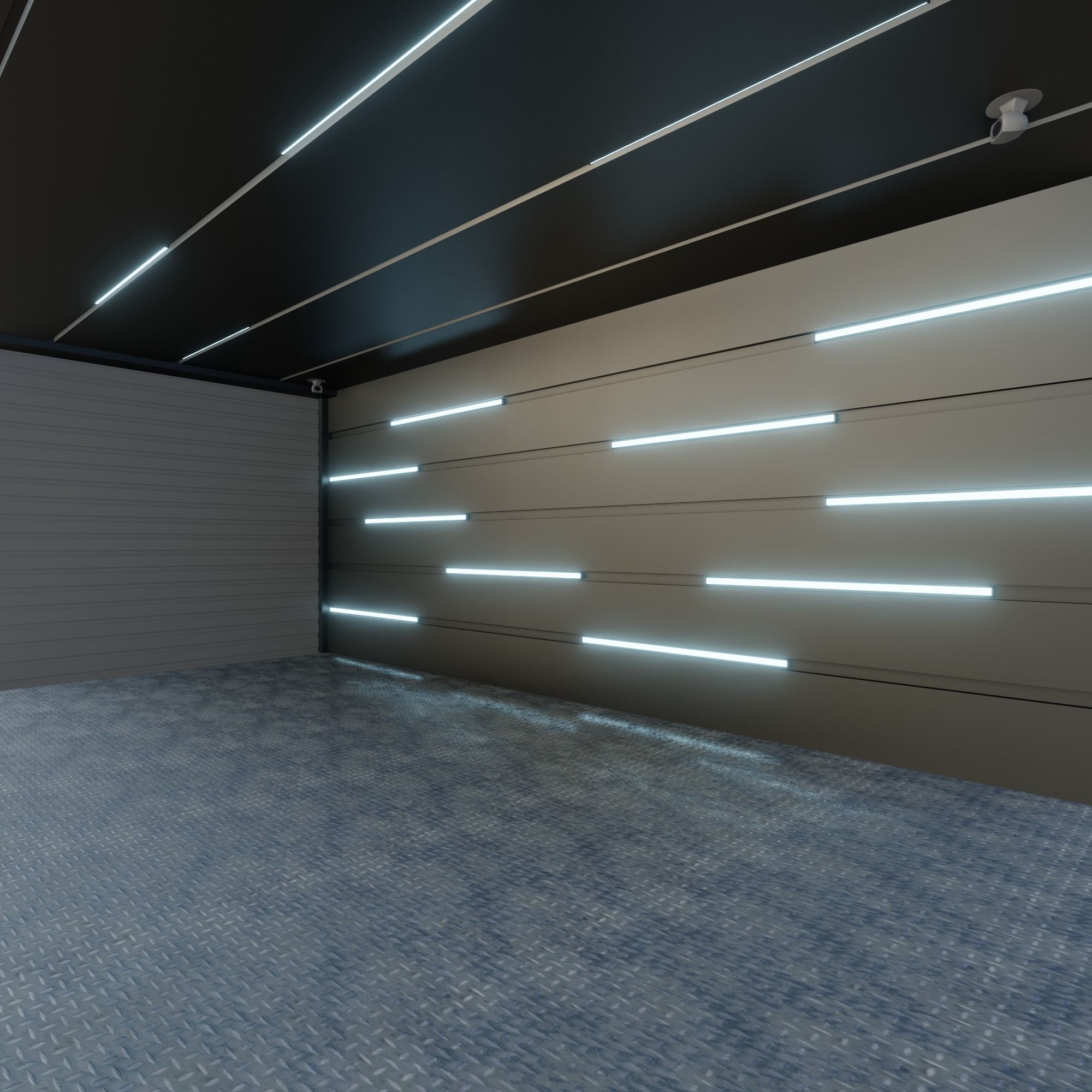 Car studio interior 3D model_4