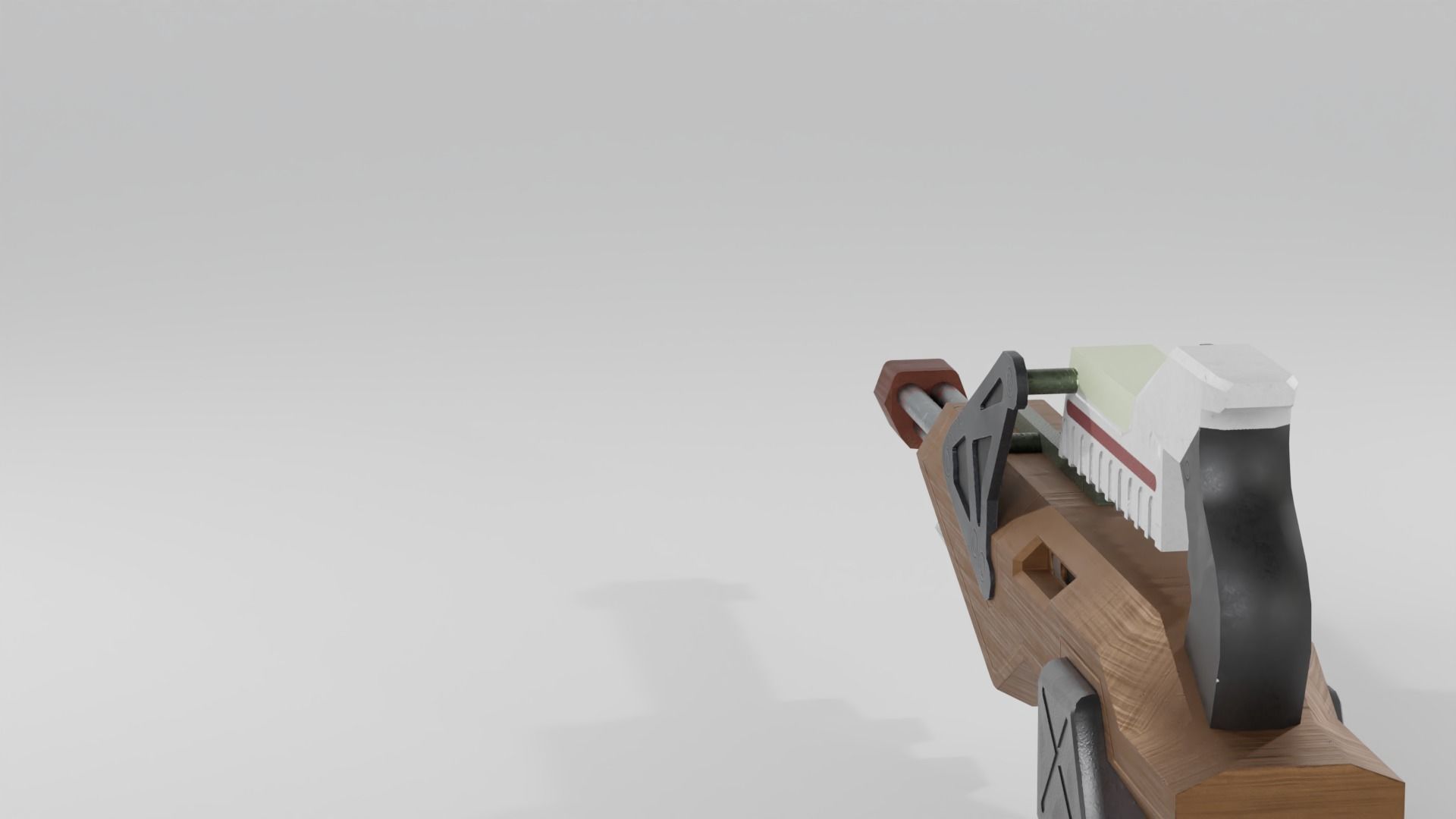 Mini chain gun - Planetside 1 Low-poly 3D model_3