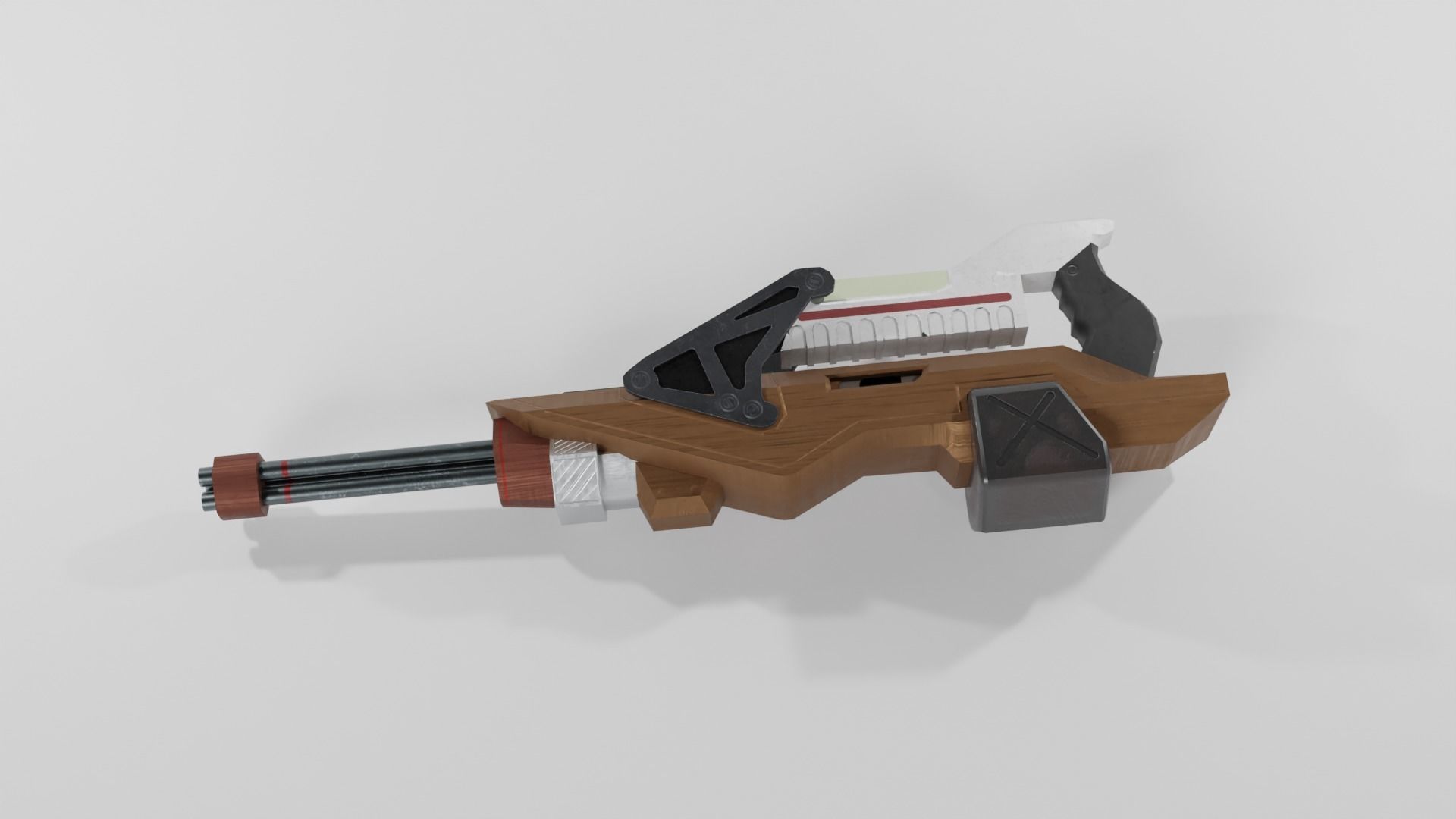 Mini chain gun - Planetside 1 Low-poly 3D model_2