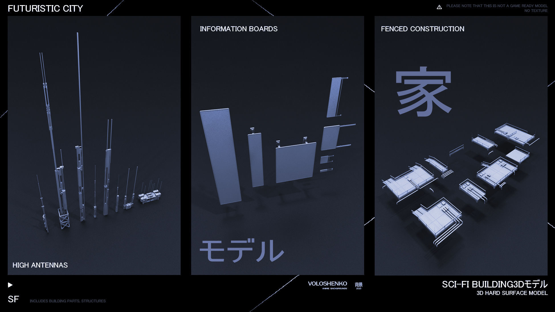 FUTURISTIC CITY Sci-Fi Buildings 3D 3D model_10