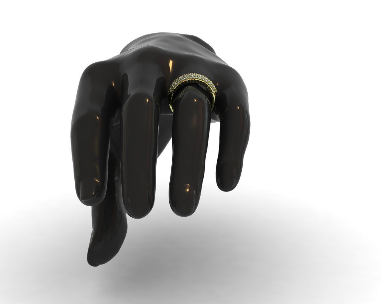 Diamond Ring 3D print model 3D print model_12