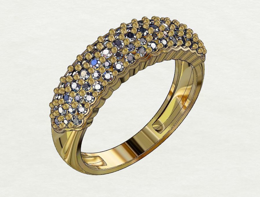 Diamond Ring 3D print model 3D print model_2