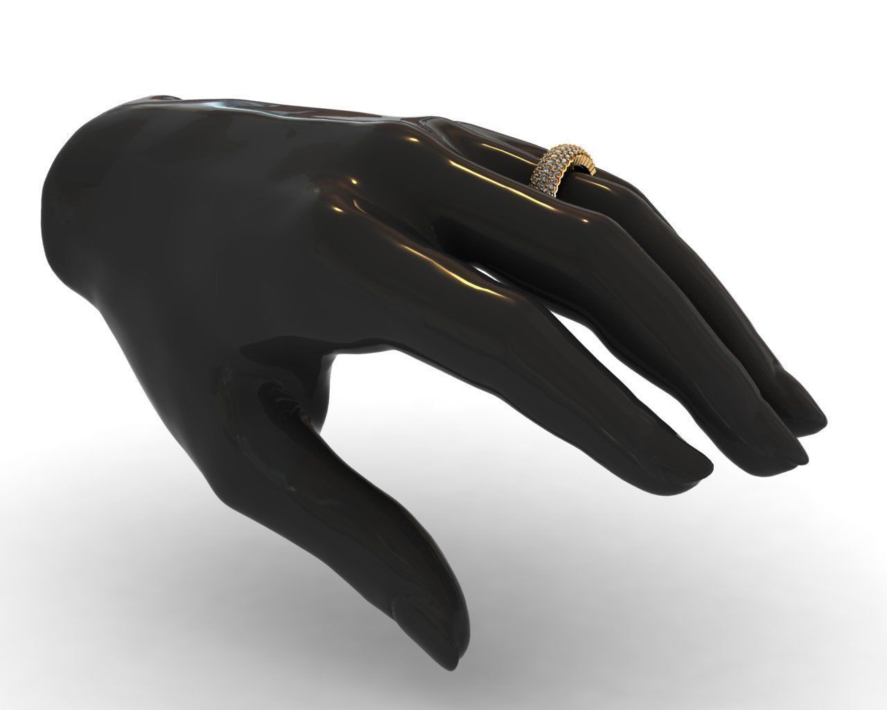 Diamond Ring 3D print model 3D print model_11