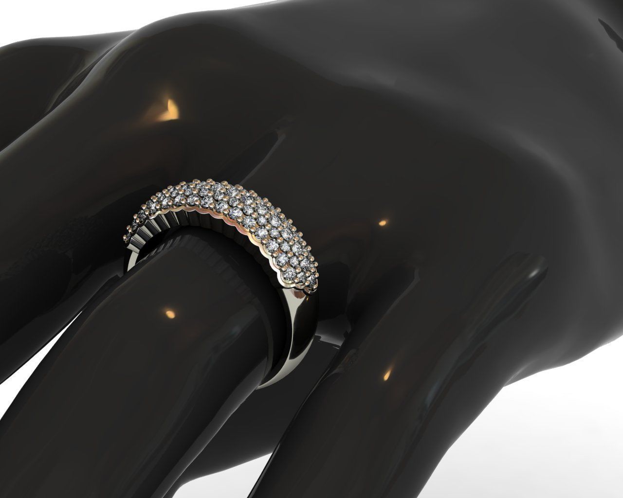 Diamond Ring 3D print model 3D print model_10