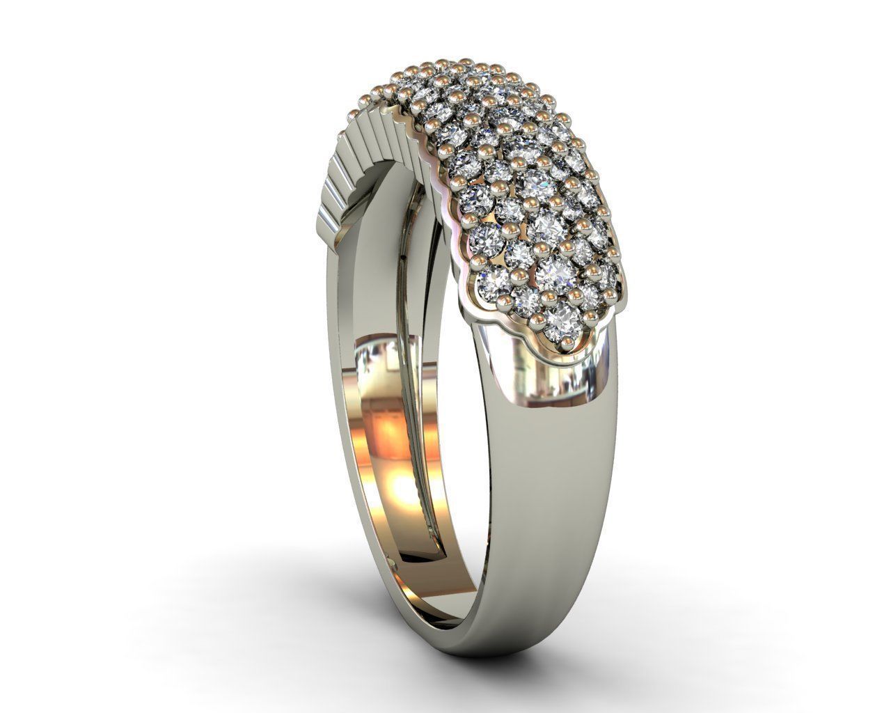 Diamond Ring 3D print model 3D print model_5