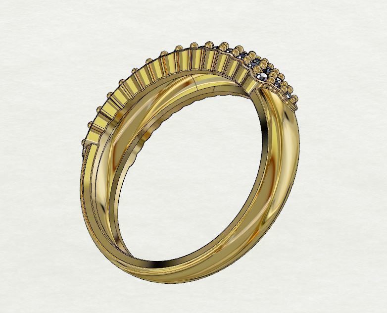 Diamond Ring 3D print model 3D print model_3