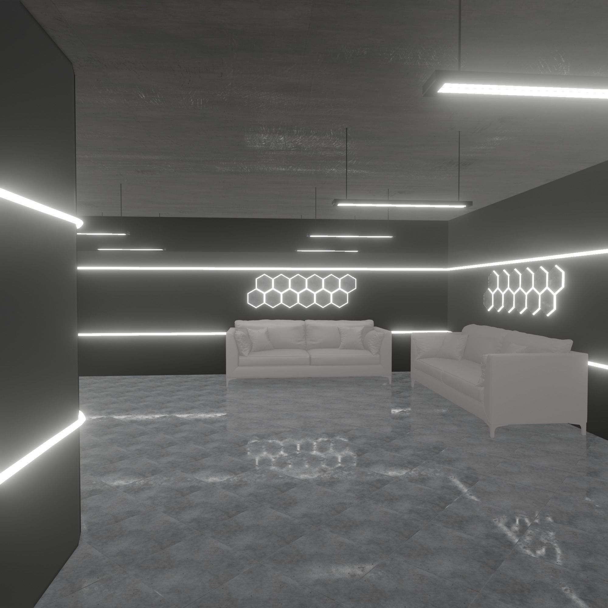 Loft Interior 3D model_4
