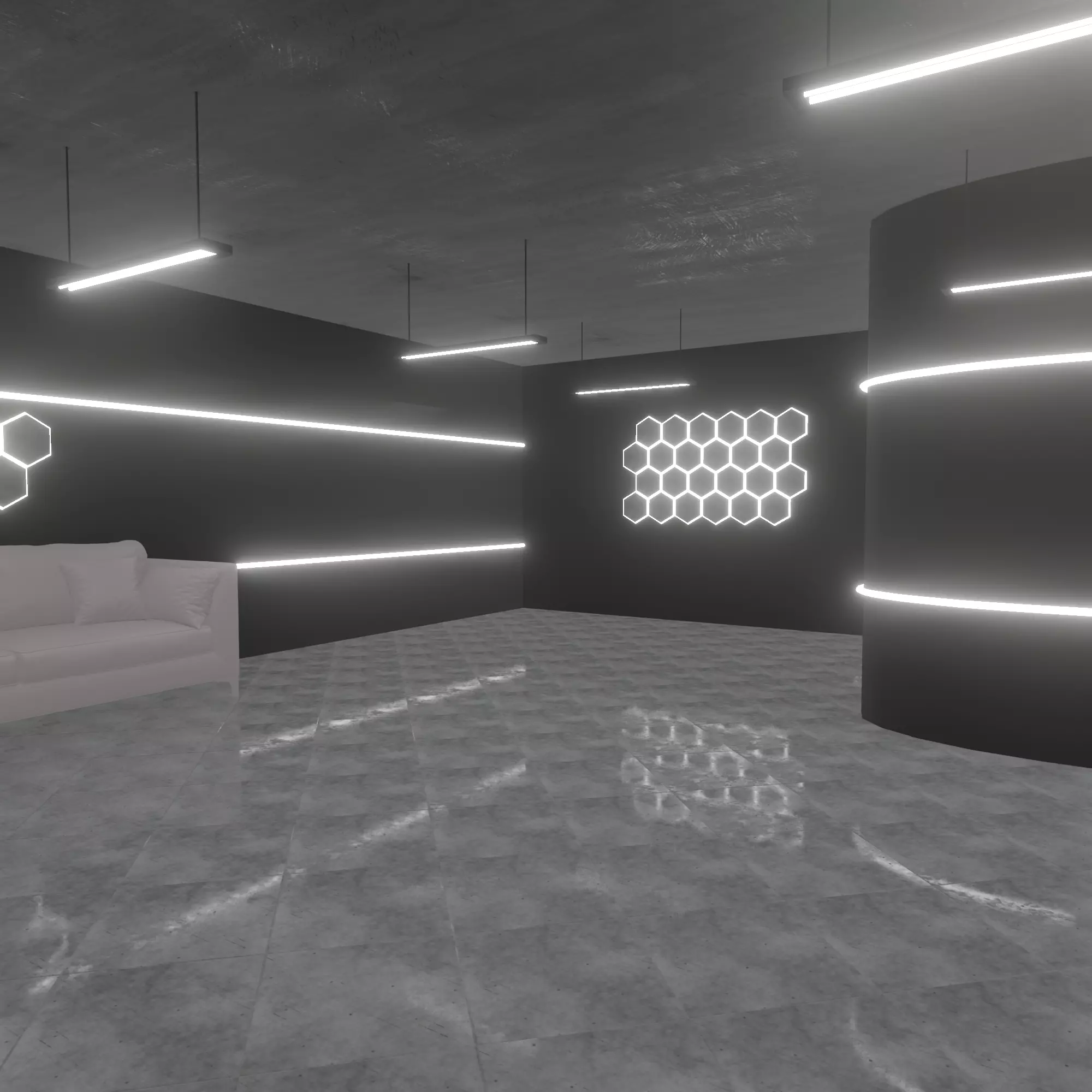 Loft Interior 3D model_0