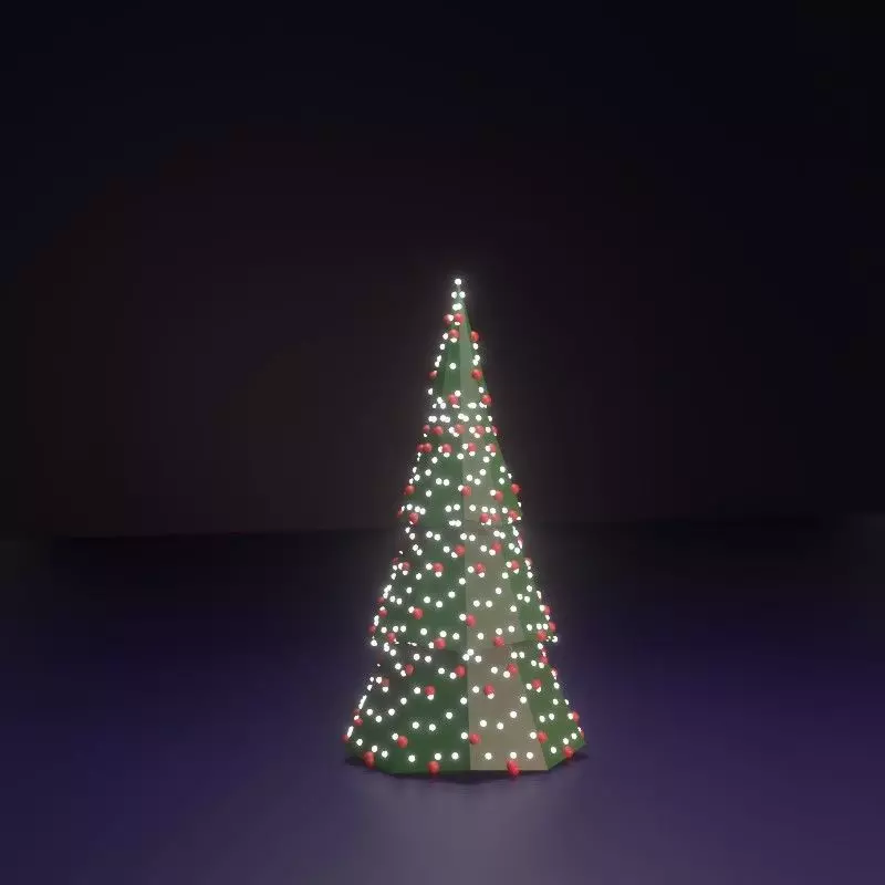 Christmas tree 3D print model_0