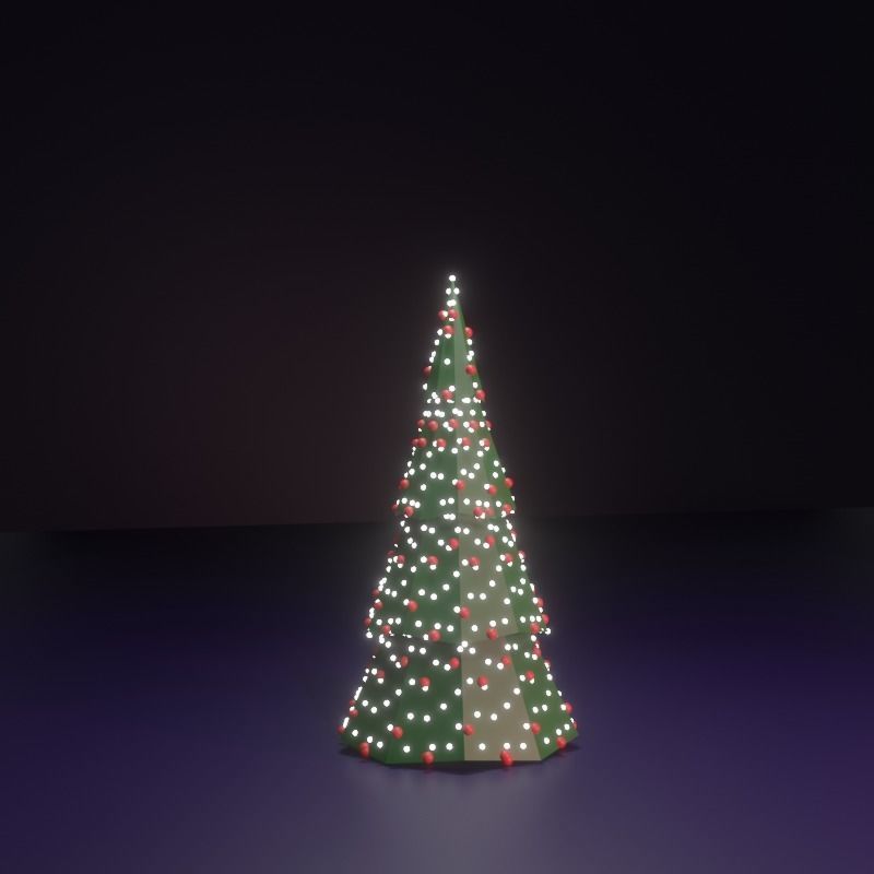 Christmas tree 3D print model_1