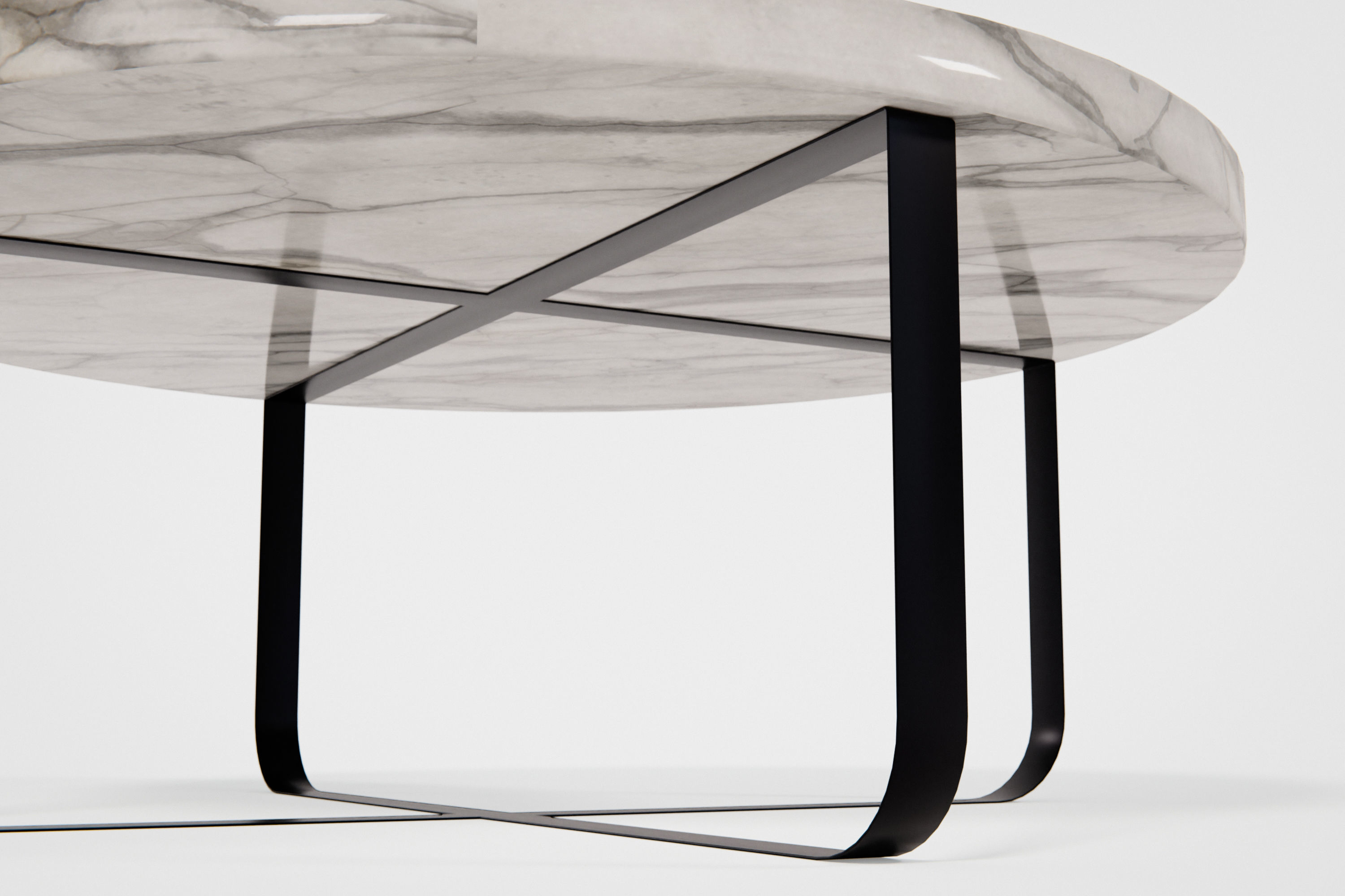 Coffee table Low-poly 3D model_8