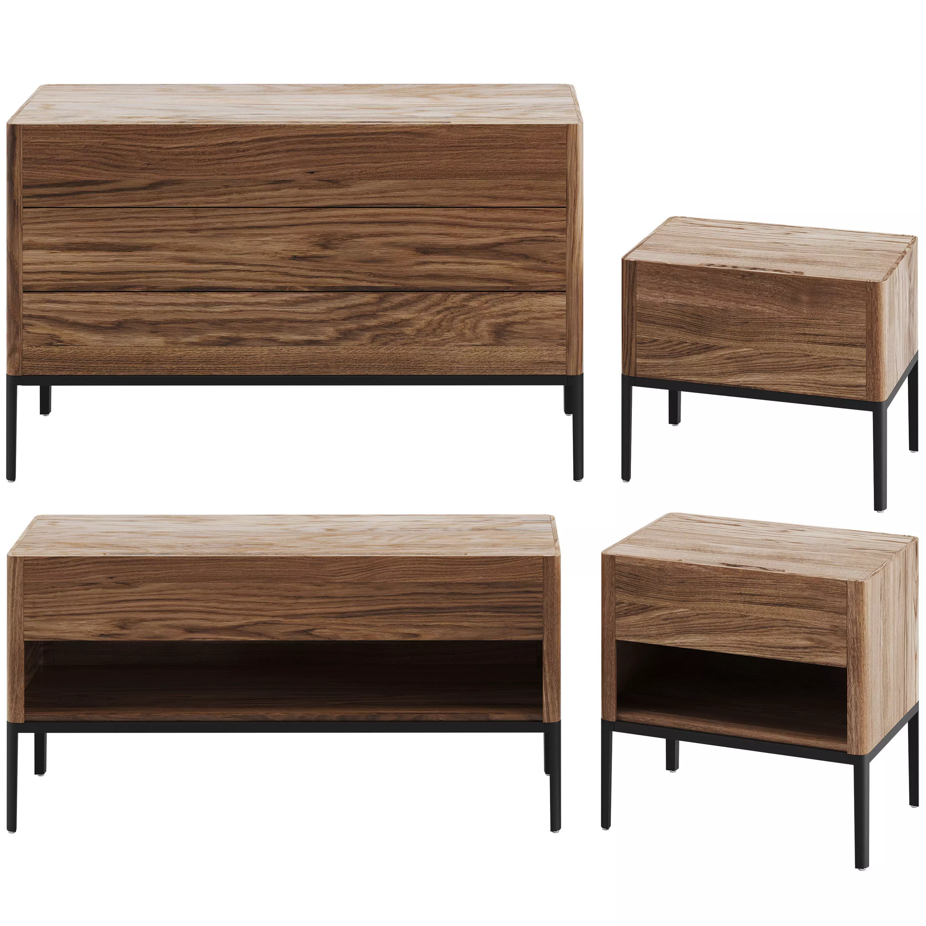 Porada Nara table commode 3D model_0