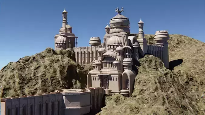 Castle 3D Model - Detailed 3D KITBASH SET V2