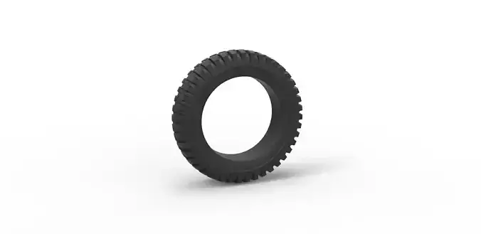 Military tire 2 Scale 1 to 10