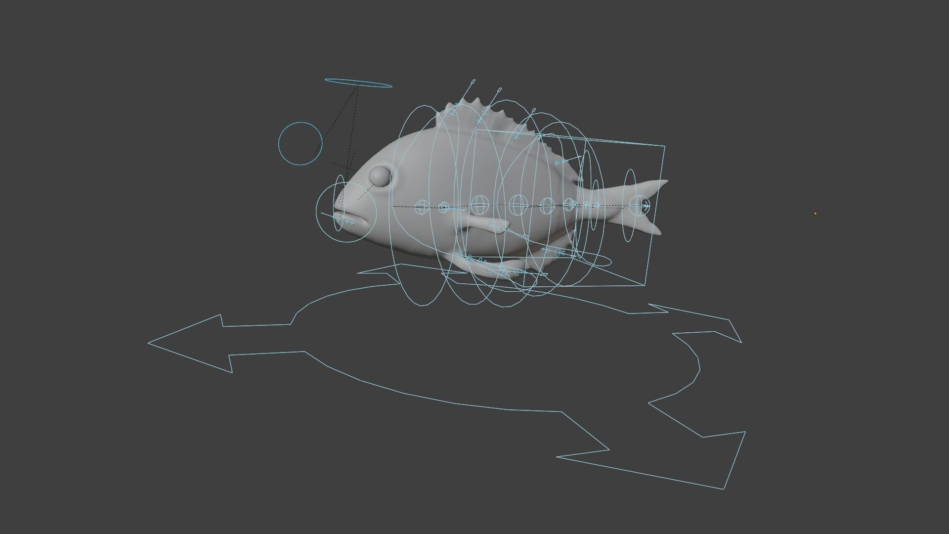 carp fish Low-poly 3D model_24