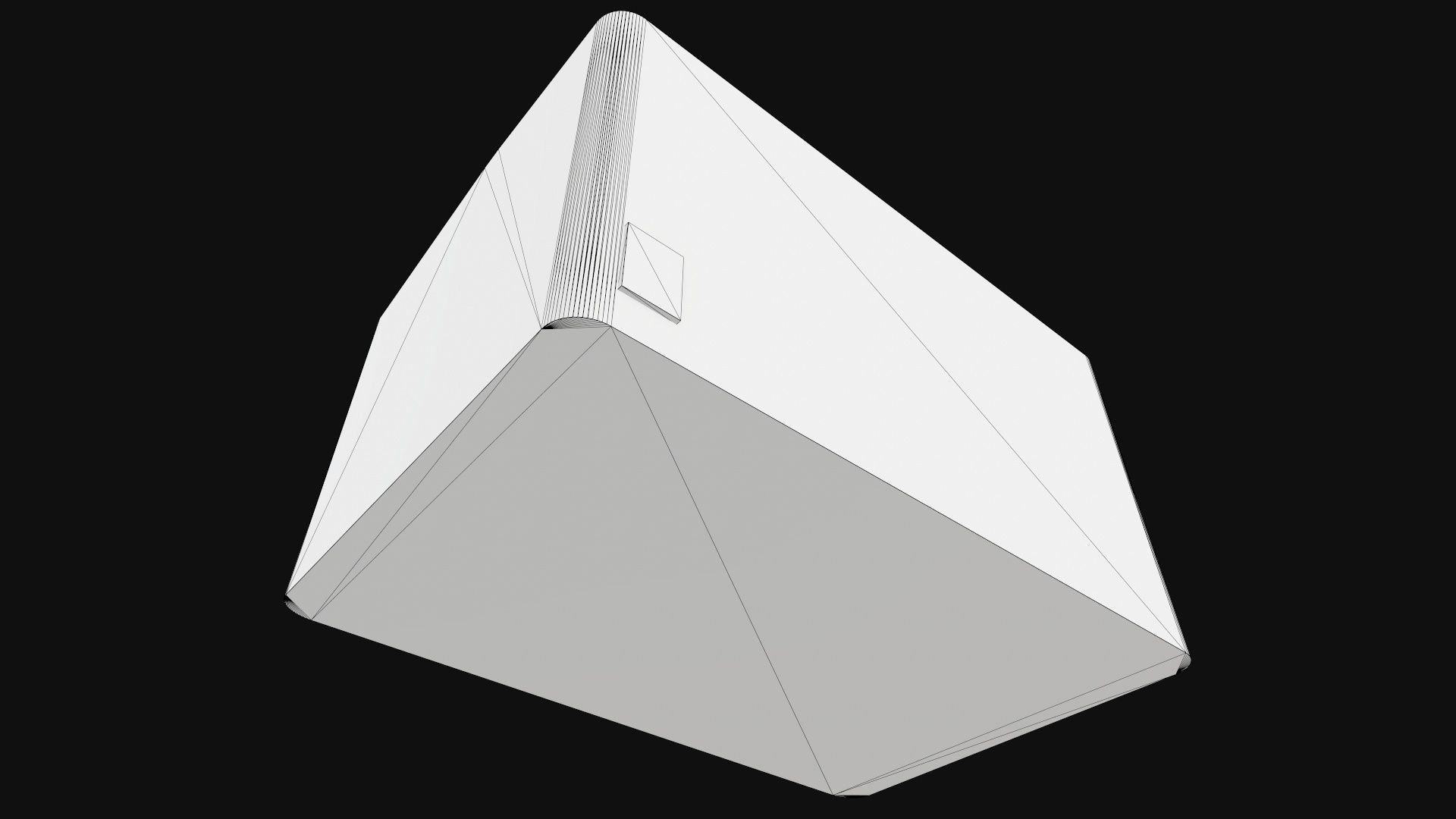 Printer Low-poly 3D model_10