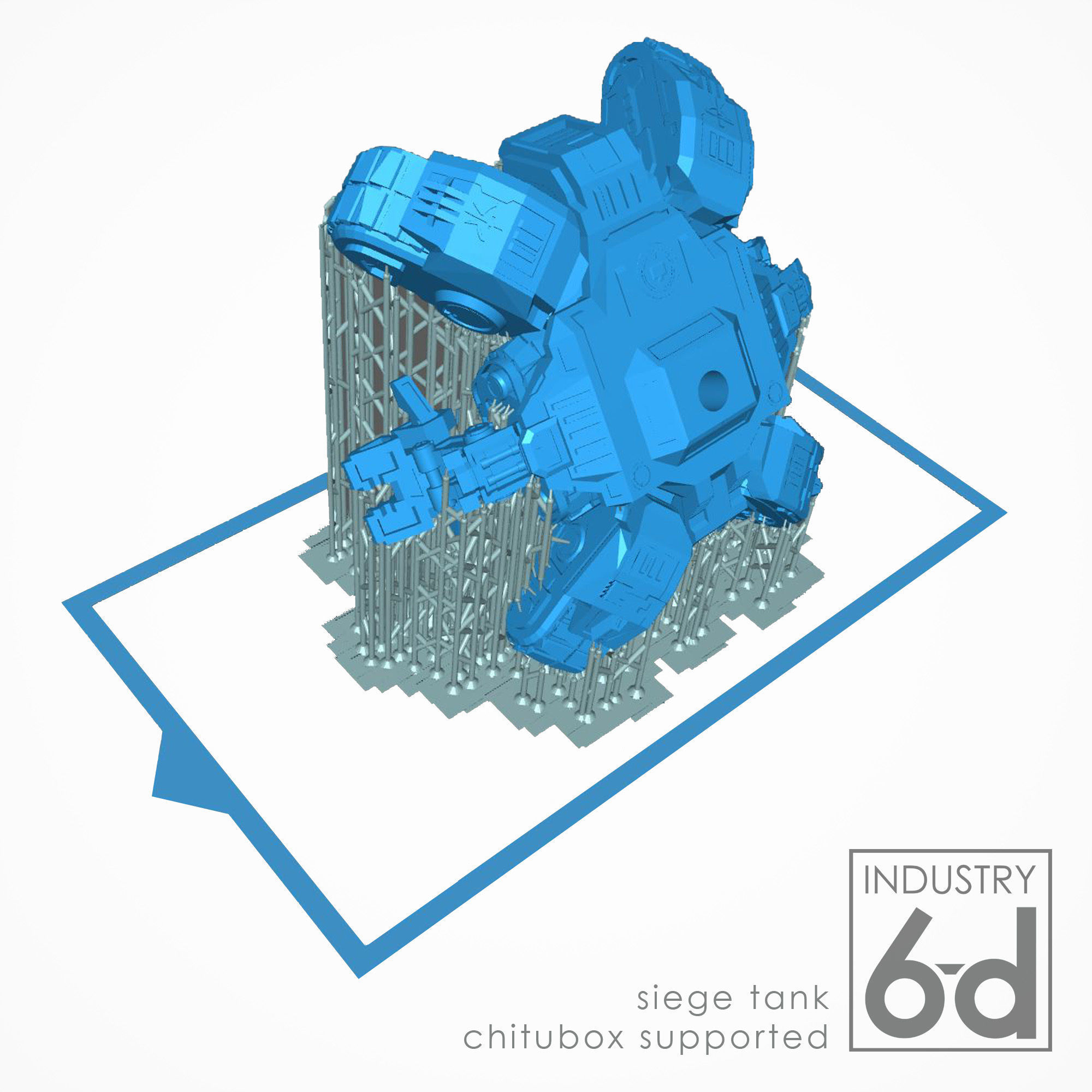 Siege Tank 3D print model_5