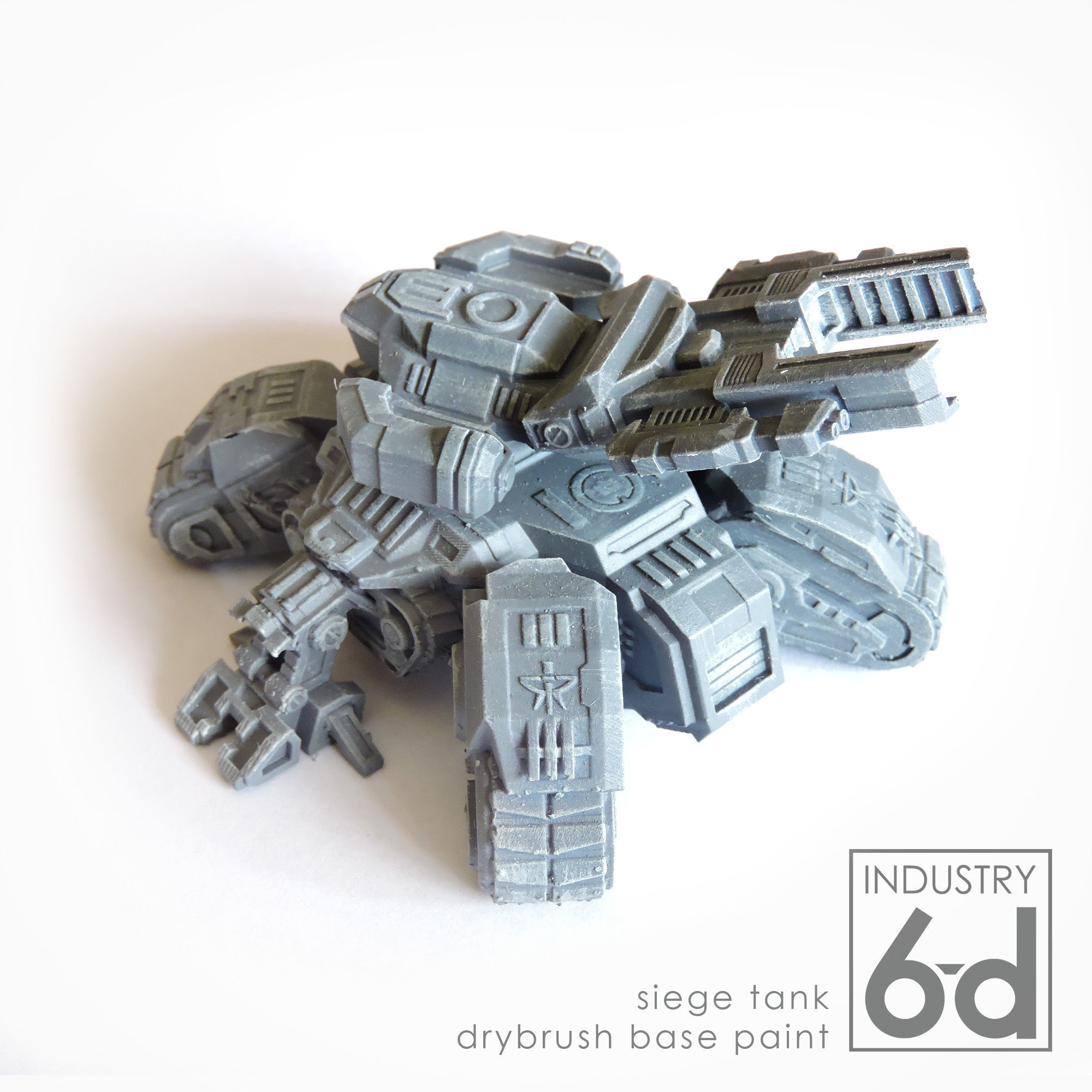 Siege Tank 3D print model_3