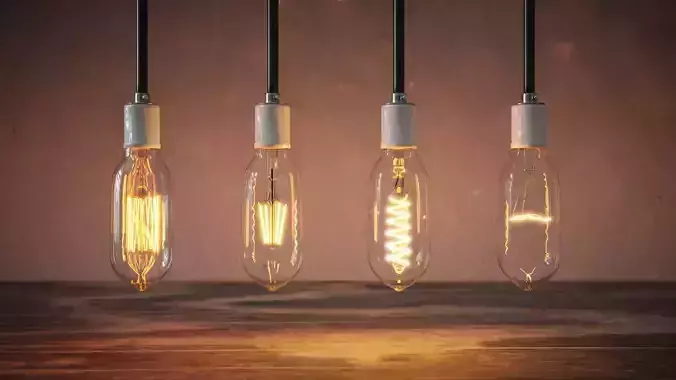 Oblong Light Bulb - LED -  LED twisted - Edison and Incandescent