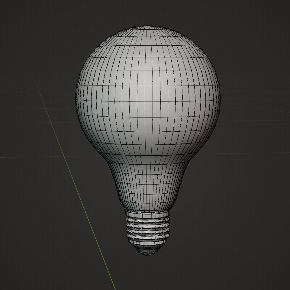 Big Round Edison Bulb   3D model_1