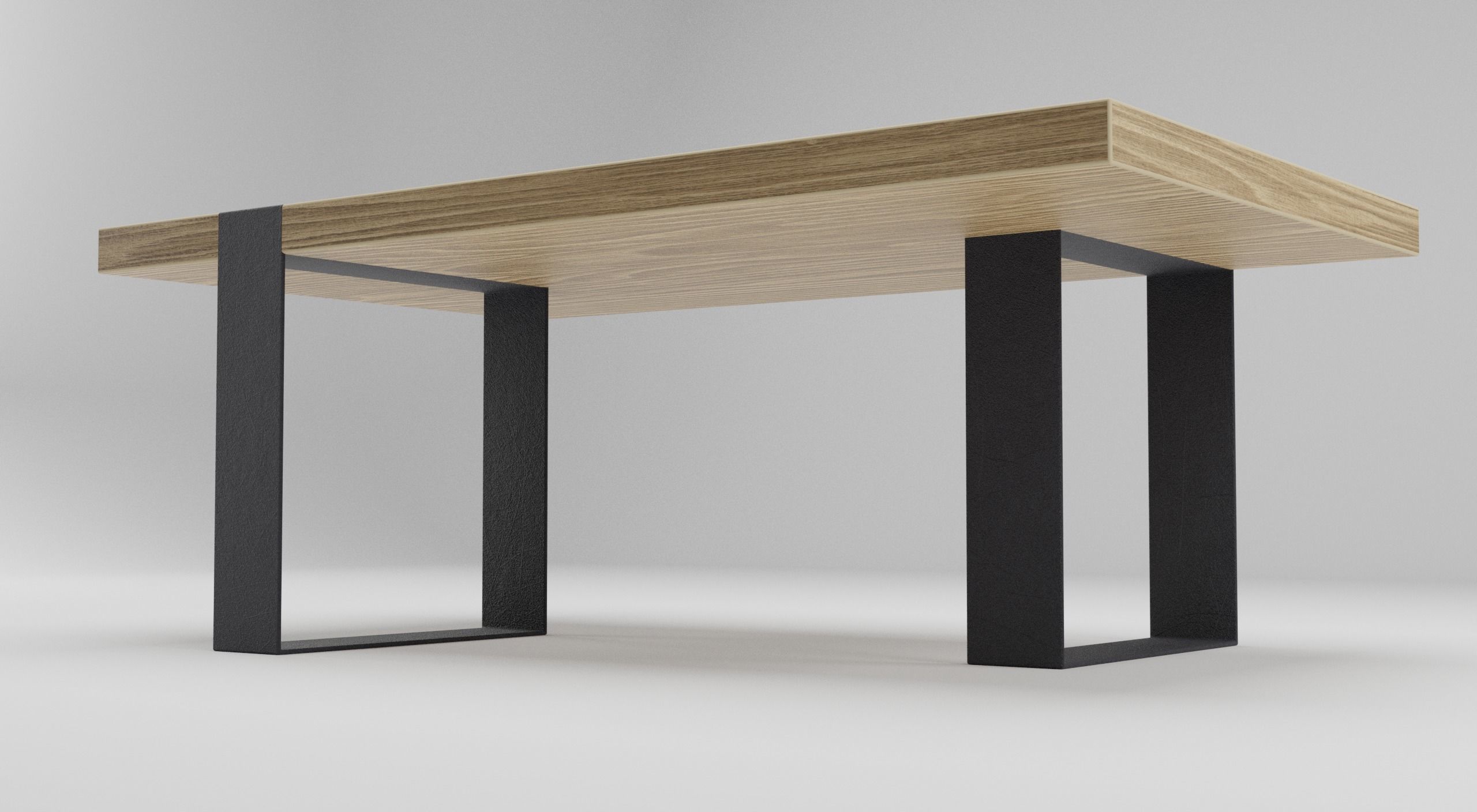 Coffee Table Low-poly 3D model_1