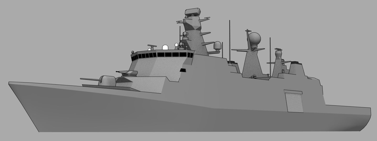 FFG Absalon class Low-poly 3D model_7