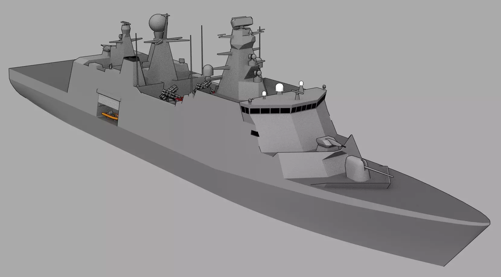 FFG Absalon class Low-poly 3D model_0