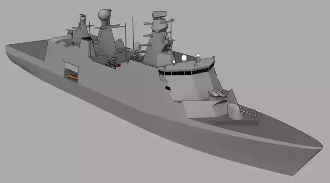 FFG Absalon class Low-poly 3D model