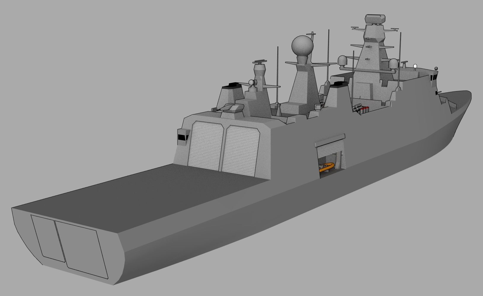 FFG Absalon class Low-poly 3D model_3