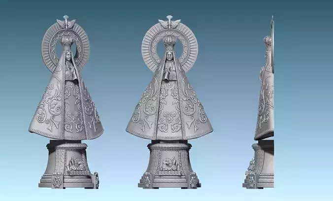 Our Lady of Sorrows - Dolorosa - Relief - CNC 3D print model