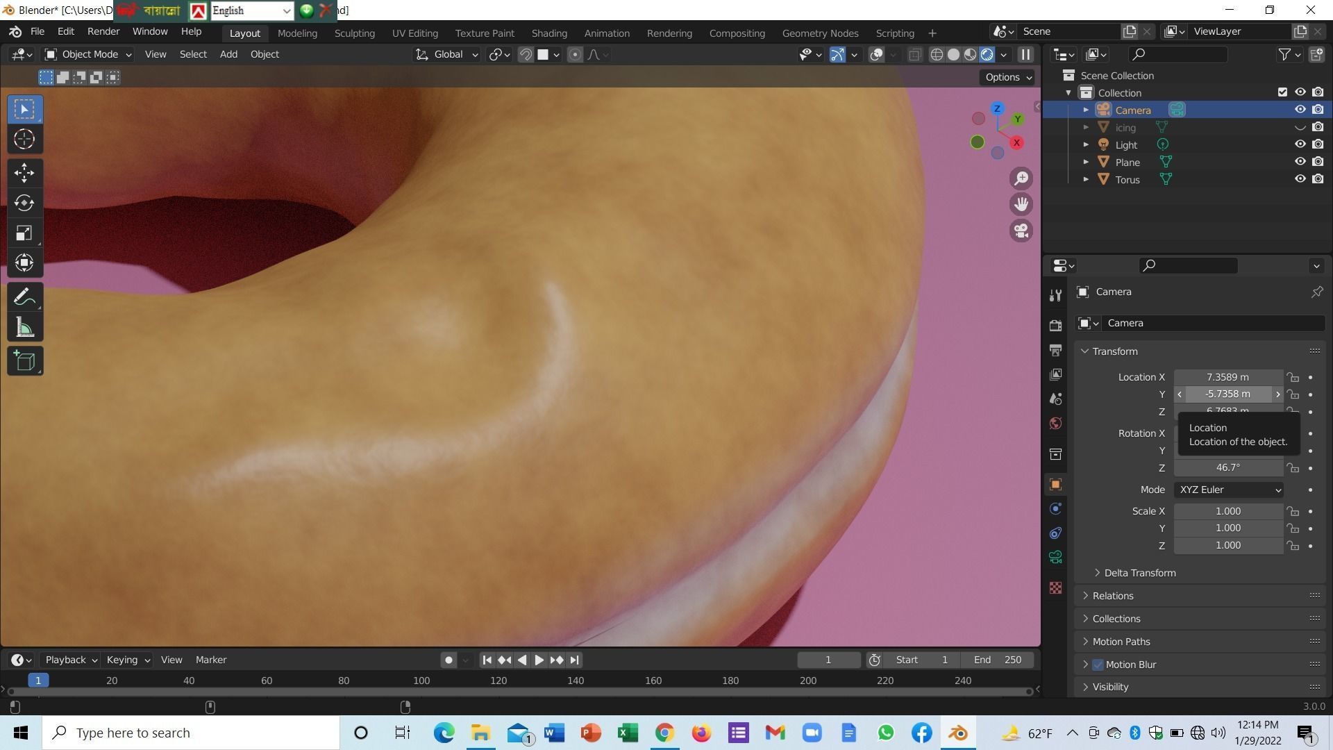 donut with frosting 3D model_6