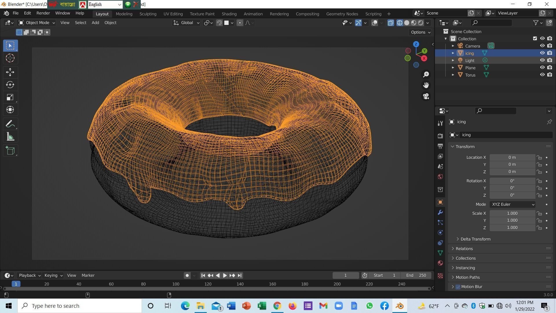 donut with frosting 3D model_4