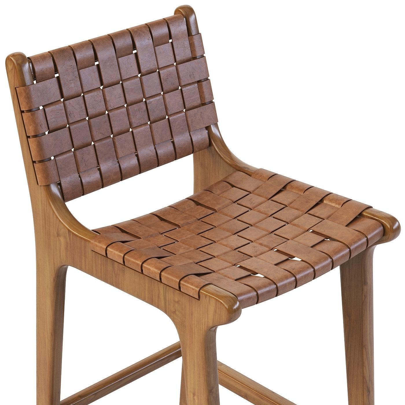 Porto bar stool cognac 3D model_4
